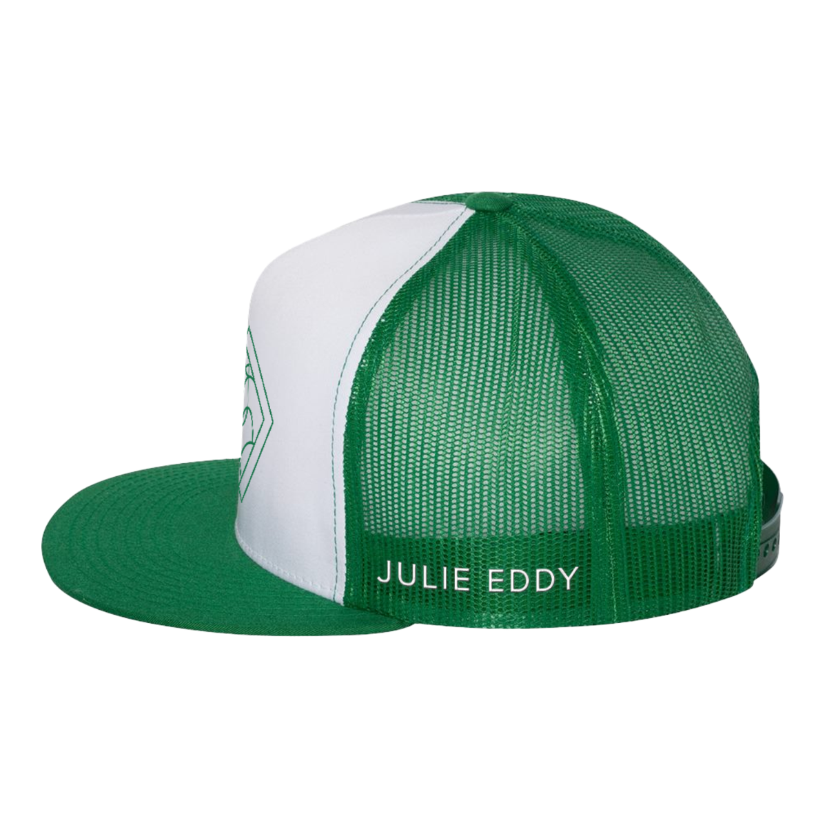 Julie Eddy - Green & White Hat